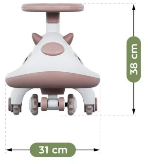 Ecotoys „Focus 45 Pilkas“ vaikiškas gravitacinis važiavimas