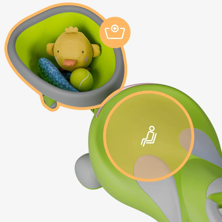 Bkids Vaikiškas gravitacinis vežimėlis „Focus 55 Žalias“
