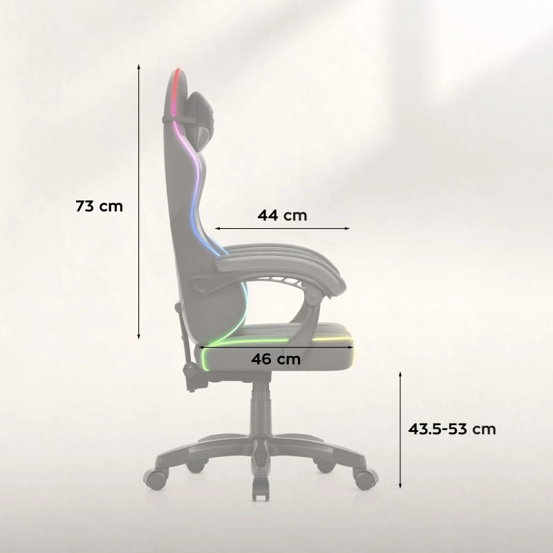 Huzaro Force 2.7 RGB Juodas Gaming Chair
