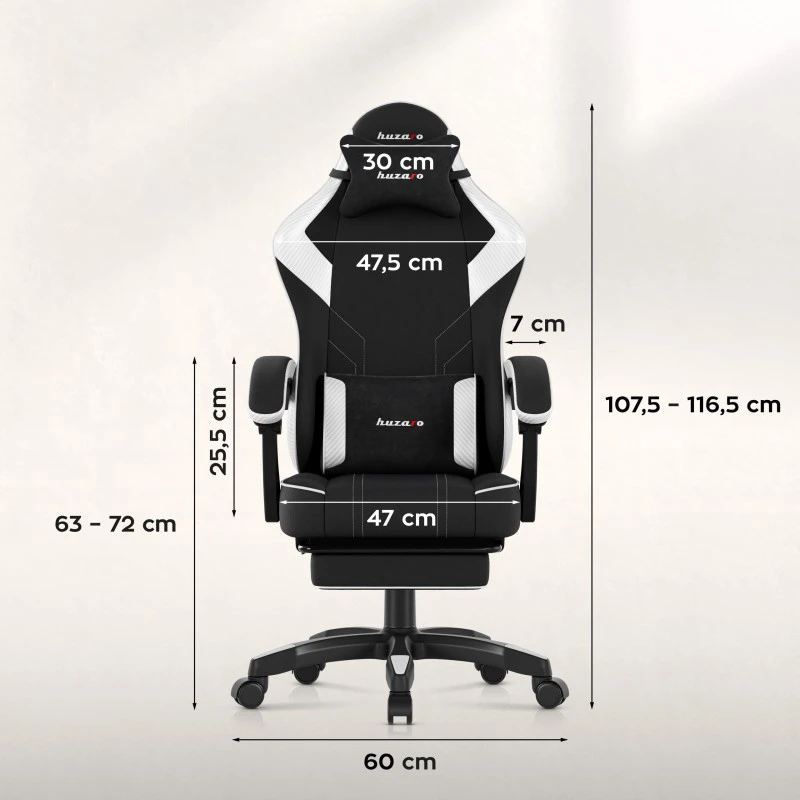Huzaro Force 3.7 Baltas Carbon