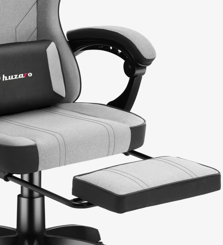 Žaidimų kėdė Huzaro Force 3.7, juodos ir pilkos spalvos