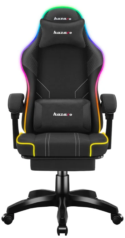 Žaidimų kėdė Huzaro Force 3.7 RGB, juodos spalvos