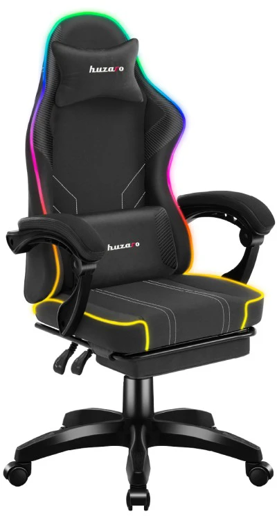 Žaidimų kėdė Huzaro Force 3.7 RGB, juodos spalvos