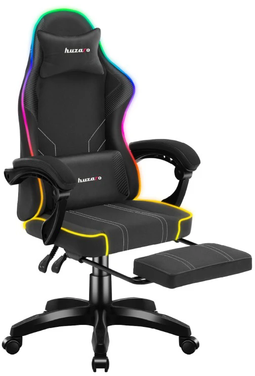Žaidimų kėdė Huzaro Force 3.7 RGB, juodos spalvos