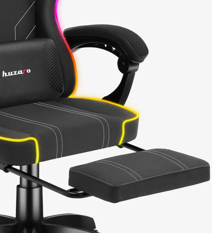 Žaidimų kėdė Huzaro Force 3.7 RGB, juodos spalvos