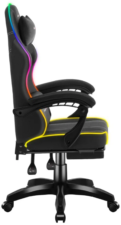 Žaidimų kėdė Huzaro Force 3.7 RGB, juodos spalvos