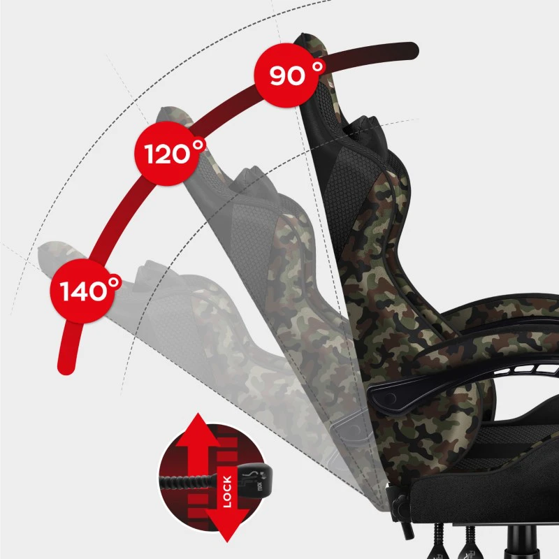 Žaidimų kėdė Huzaro Force 4.7, Kamufliažinė