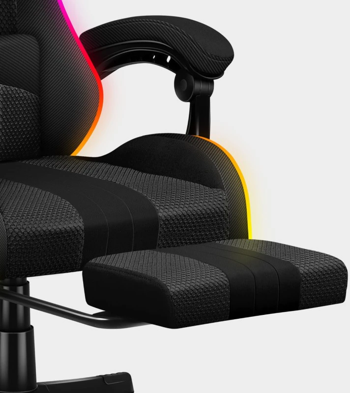 Žaidimų kėdė Huzaro Force 4.7 RGB, Juoda