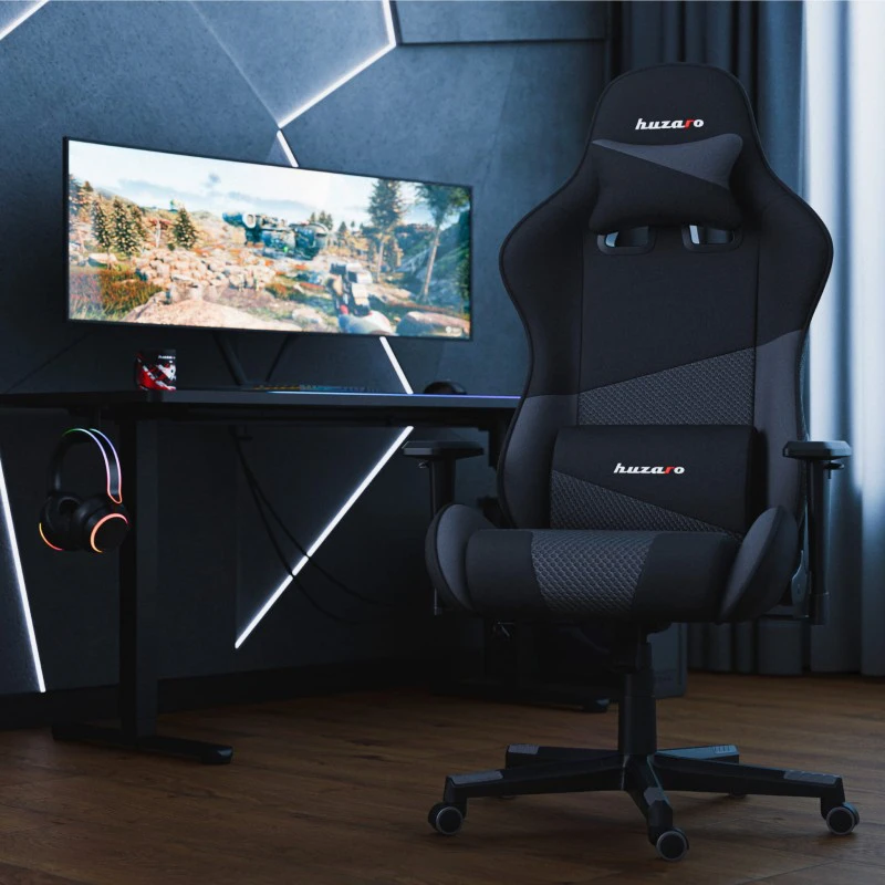 HUZARO FORCE 6.2 Pilkas Mesh Gaming Armfair