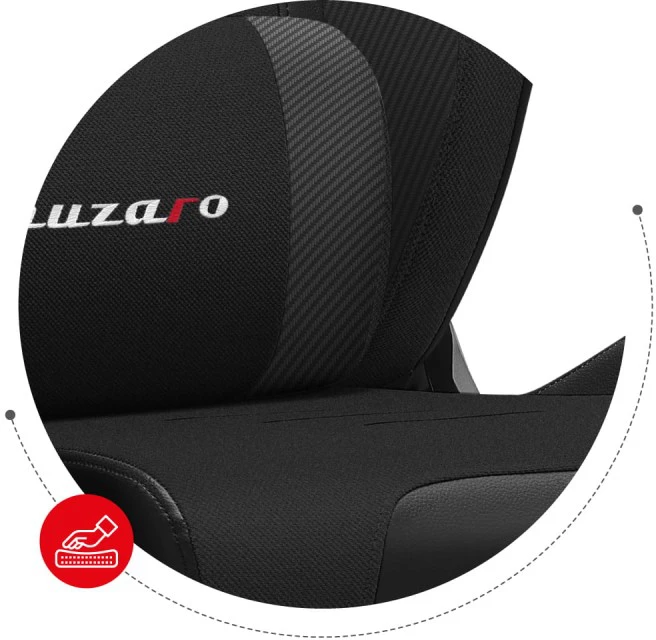 HUZARO FORCE 7.6 žaidimų fotelis juodas