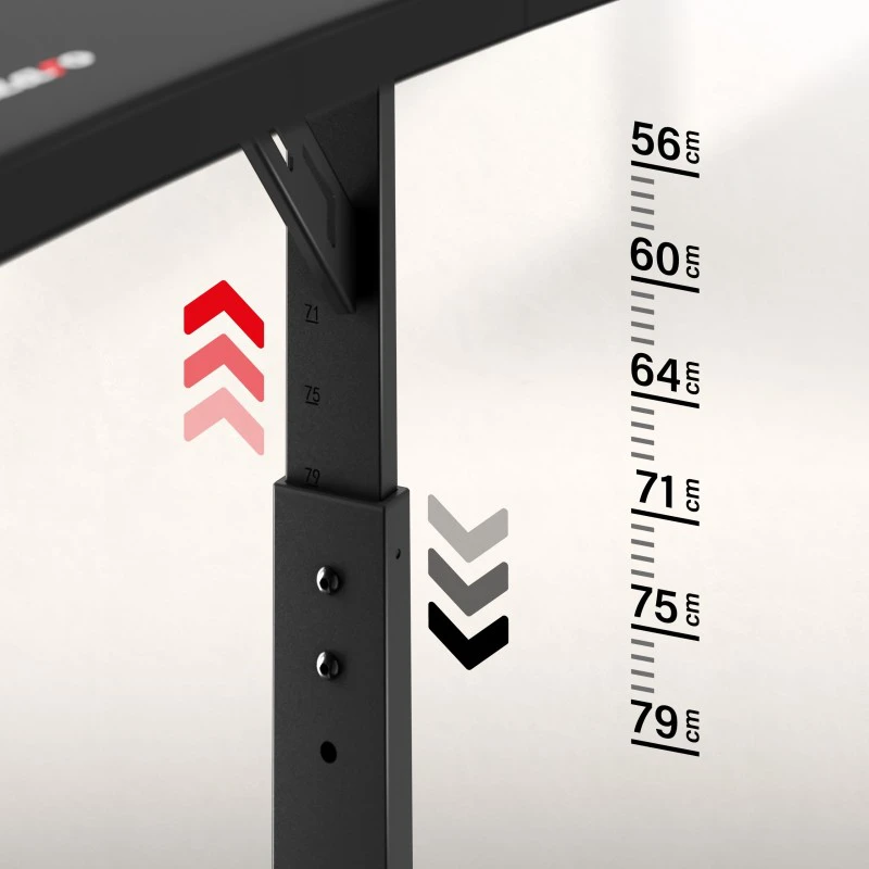 Huzaro Hero 3.6 RGB Juodas gaming desk