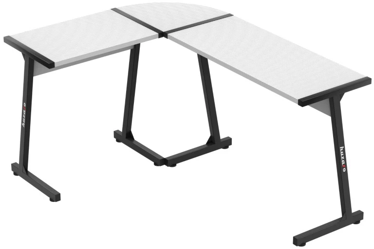 Kampinis žaidimų stalas Huzaro Hero 6.0, Baltos/Juodos spalvos