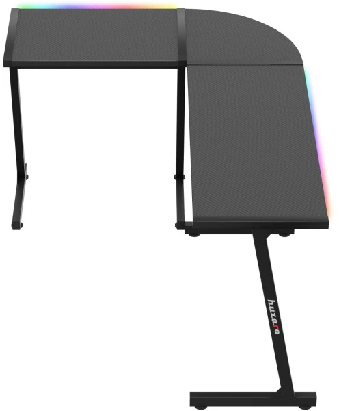 Kampinis žaidimų stalas Huzaro Hero 6.0 RGB, Juodas