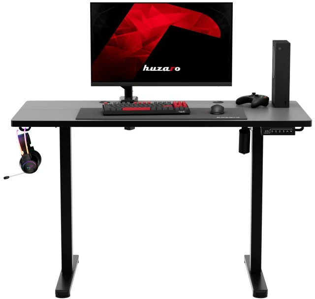 Hero 8.1 Juodas electric gaming desk