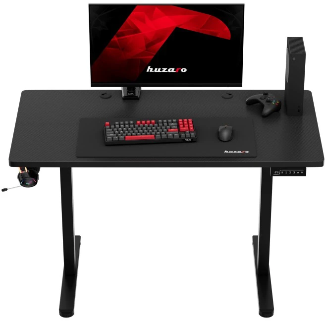 Hero 8.1 Juodas electric gaming desk