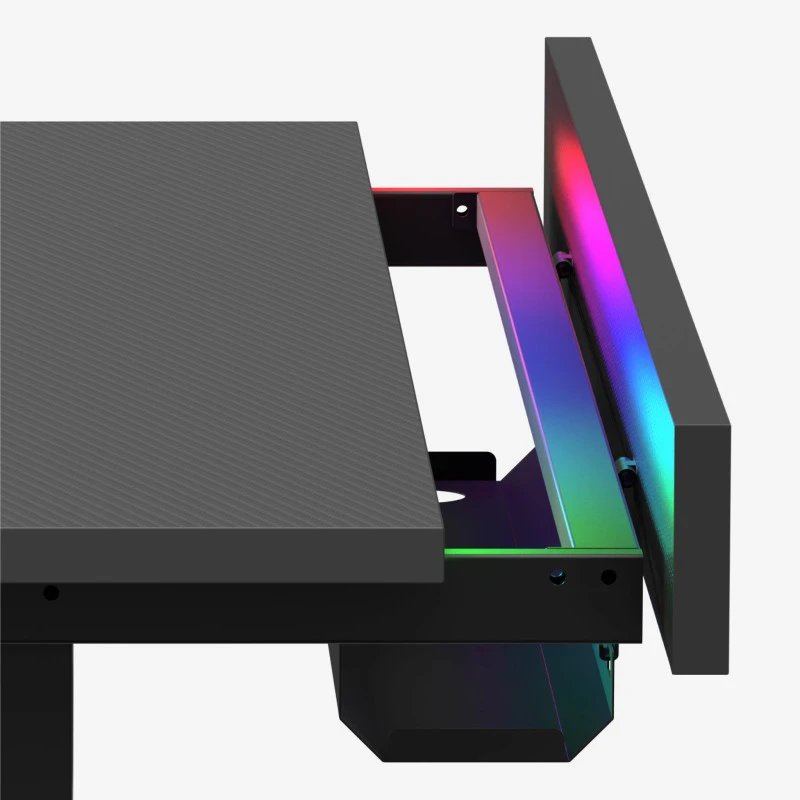 Huzaro Hero 8.7 RGB Electric Gaming Desk – Juodas