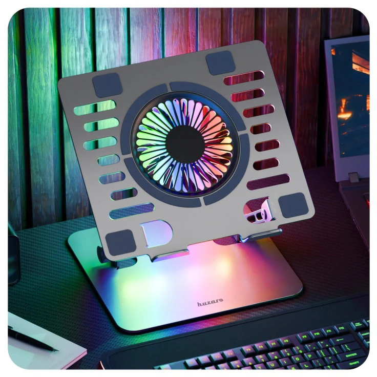 Nešiojamojo kompiuterio stovas „Huzaro Hold 4.0 RGB“
