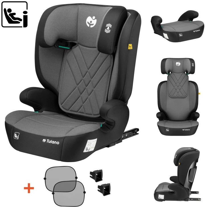 Ecotoys „Joy 45“ pilka automobilinė kėdutė