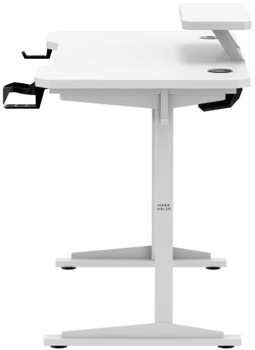 Mark Adler Leader 5.1 Baltas 115 cm kompiuterio stalas su lentyna