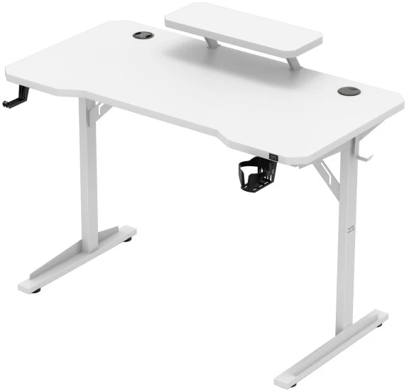 Mark Adler Leader 5.1 Baltas 115 cm kompiuterio stalas su lentyna