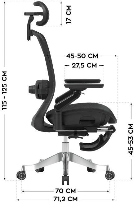 Mark Adler Swivel chair Leadpro 8.7 Juodas