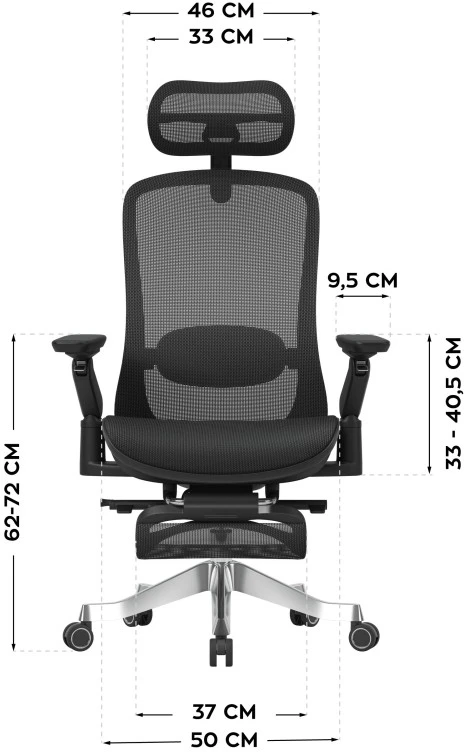 Mark Adler Swivel chair Leadpro 8.7 Juodas