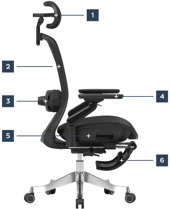 Mark Adler Swivel chair Leadpro 8.7 Juodas