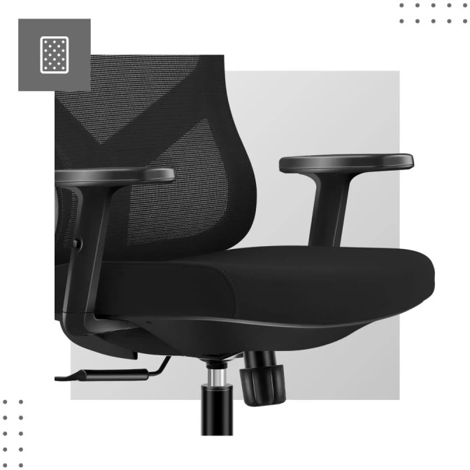 Biuro kėdė „Mark Adler Manager 3.3 Juodas“, ergonominė kėdė, juoda