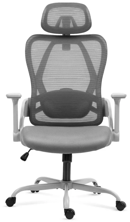 Pilka ergonomiška kėdė Manager 2.9 su atlošu iš tinklelio