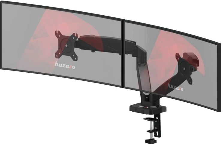 "Huzaro Motion 2.2" pasukamas laikiklis dviem monitoriams