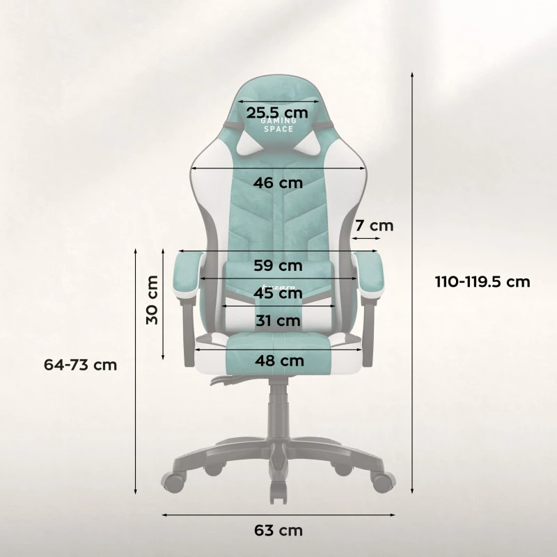 Nezatříděno Veliūrinė žaidimų kėdė Force 2.7 žalia