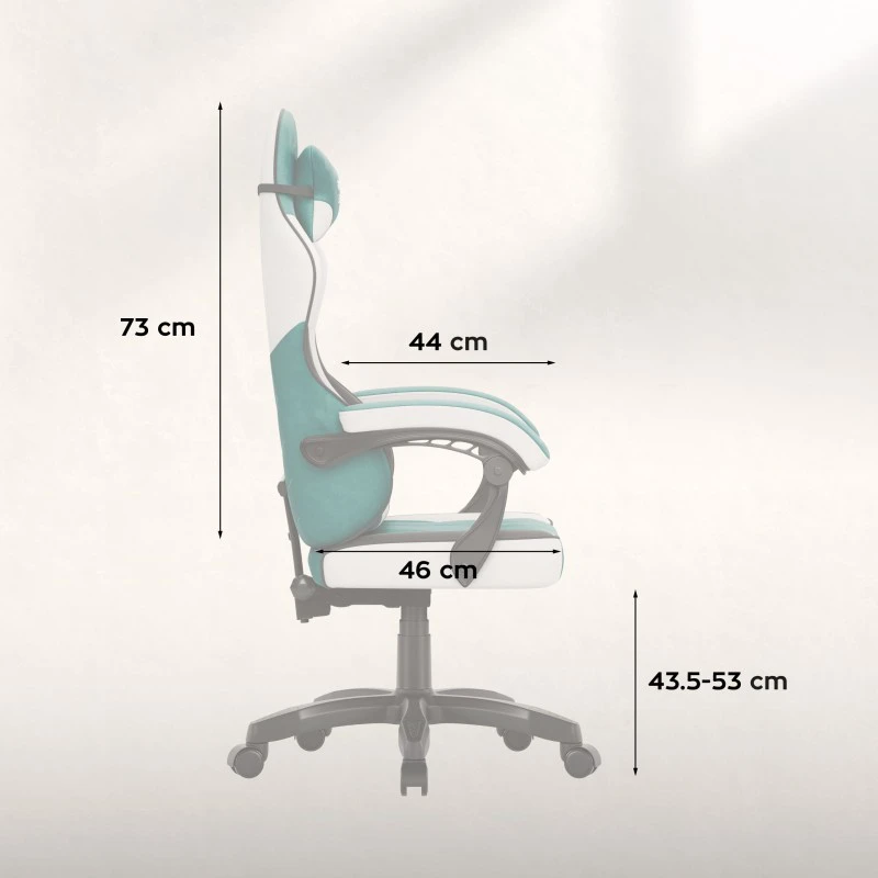 Nezatříděno Veliūrinė žaidimų kėdė Force 2.7 žalia