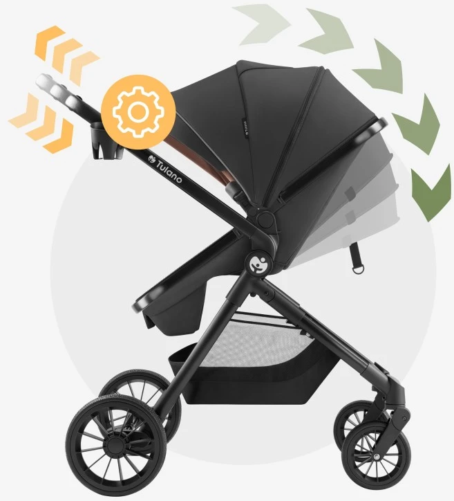 Multifunctional pushchair Toledo 35 Juodas