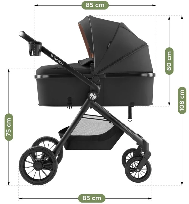 Multifunctional pushchair Toledo 35 Juodas