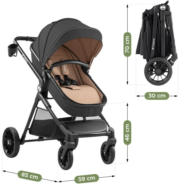 Multifunctional pushchair Toledo 35 Juodas