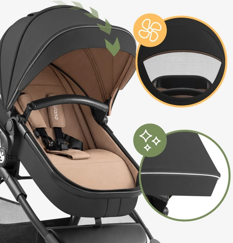 Multifunctional pushchair Toledo 35 Juodas