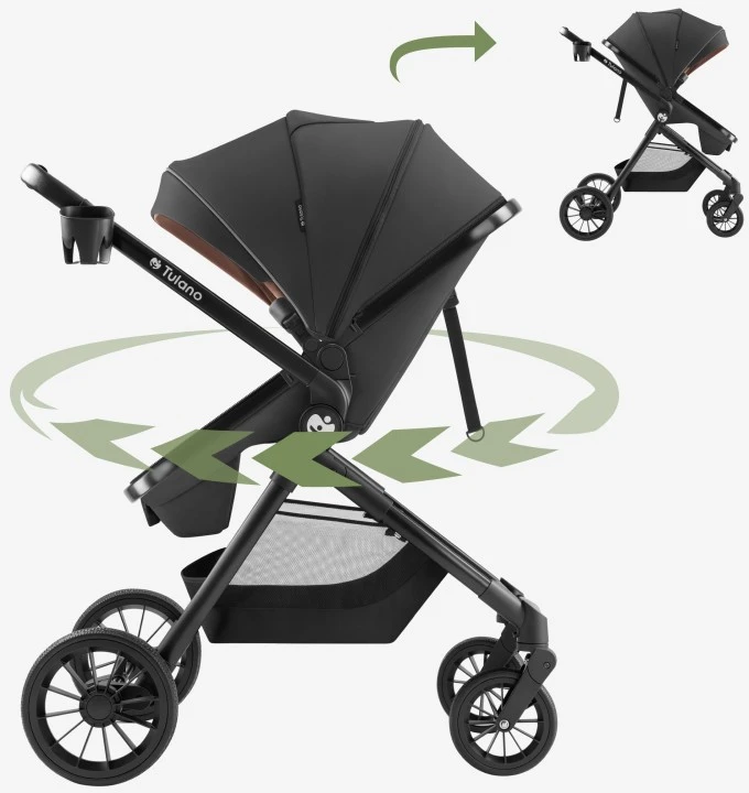 Multifunctional pushchair Toledo 35 Juodas