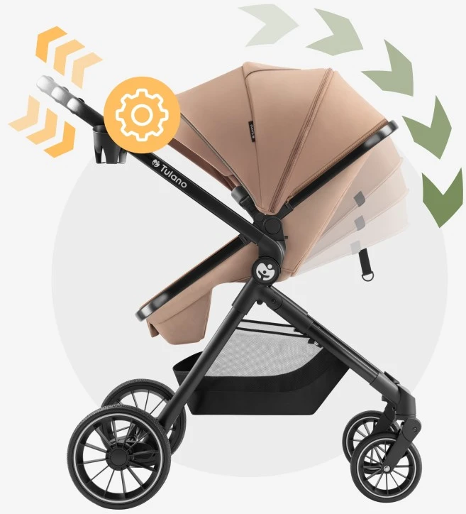 Multifunctional pushchair Toledo 35 Taupe