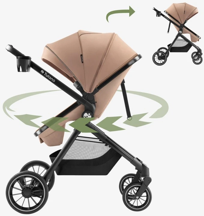 Multifunctional pushchair Toledo 35 Taupe