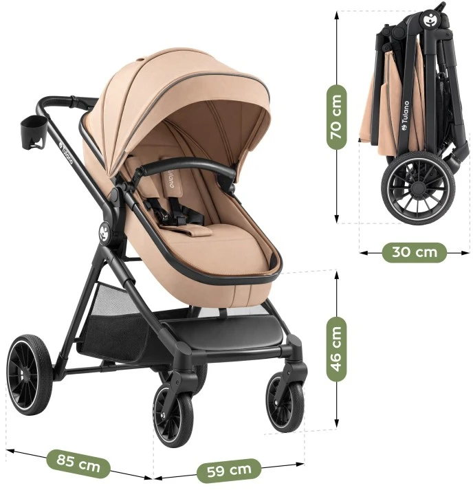 Multifunctional pushchair Toledo 35 Taupe