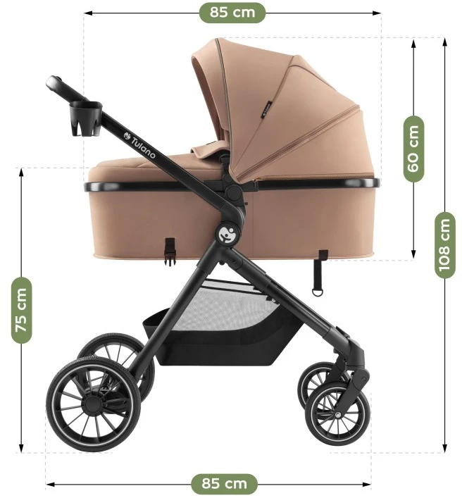 Multifunctional pushchair Toledo 35 Taupe