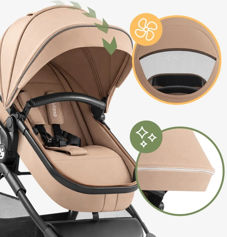 Multifunctional pushchair Toledo 35 Taupe