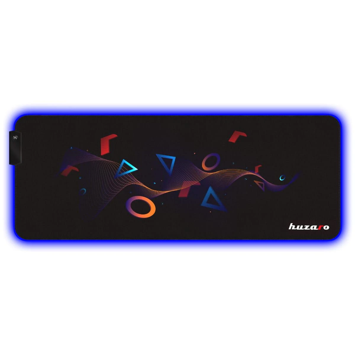 Pelės kilimėlis Huzaro RGB, Juodos spalvos