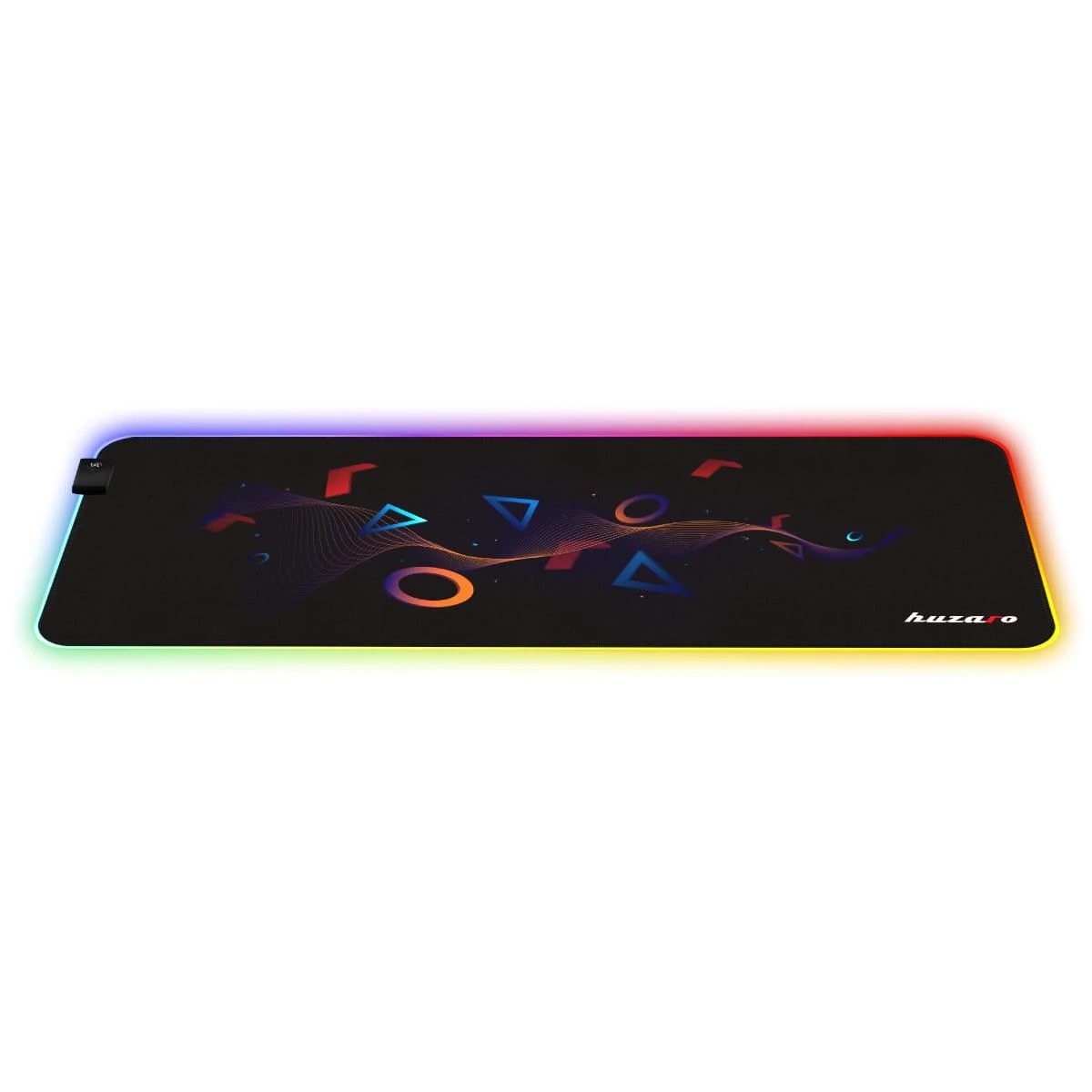 Pelės kilimėlis Huzaro RGB, Juodos spalvos