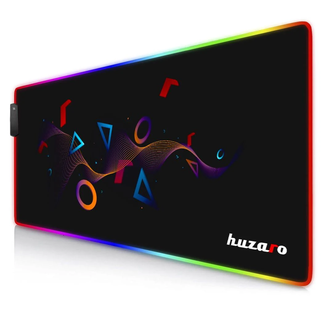 Pelės kilimėlis Huzaro RGB, Juodos spalvos