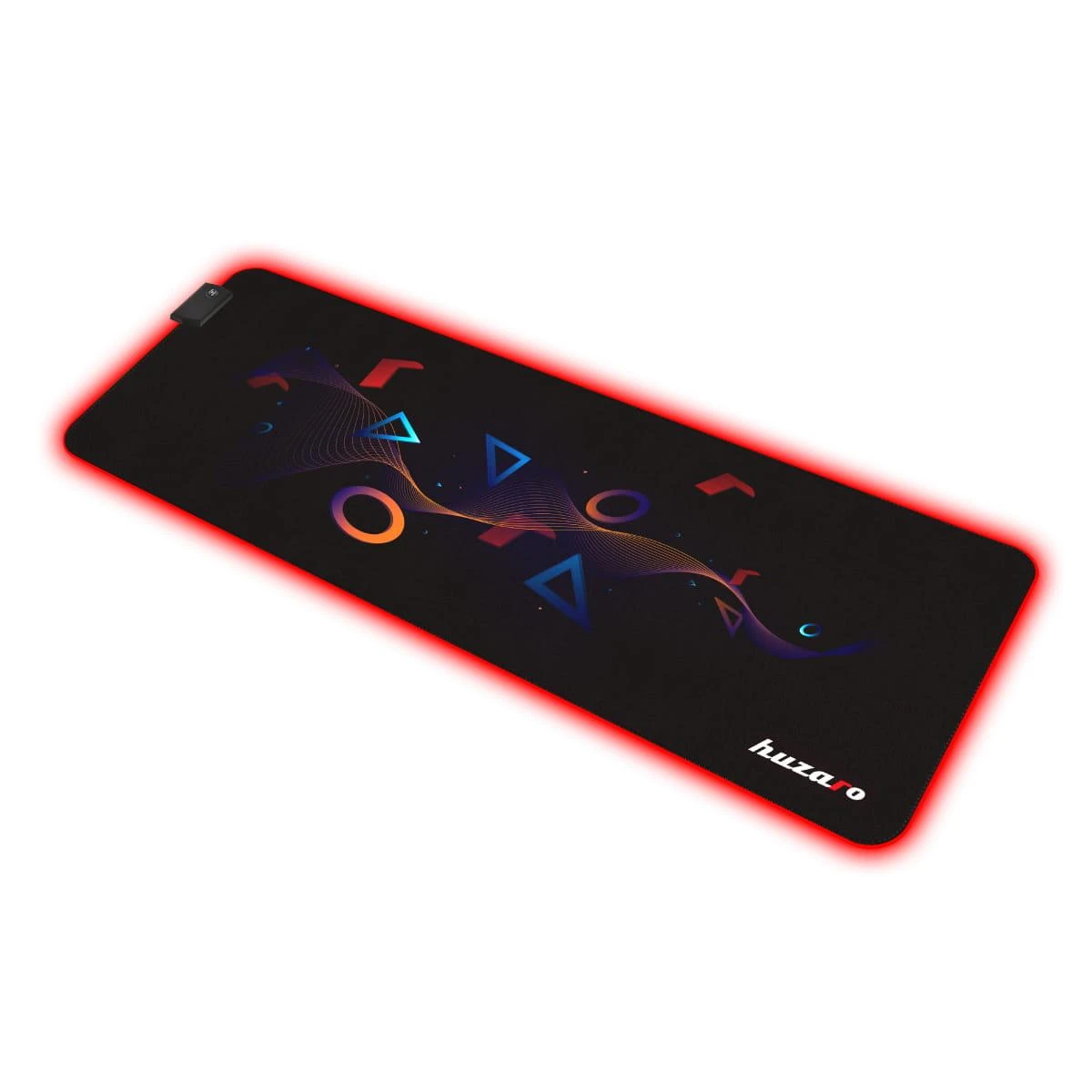 Pelės kilimėlis Huzaro RGB, Juodos spalvos
