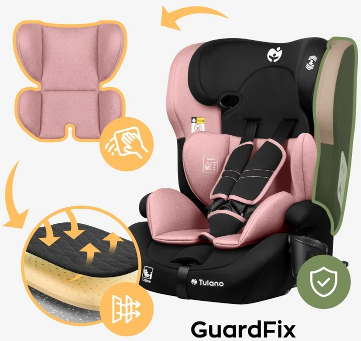 Pink Car seat Zooma 45 Rožinė