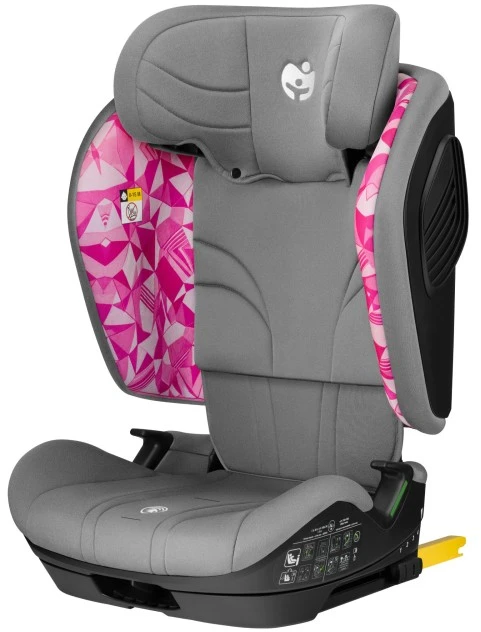 Pink Car seat Zooma 55 Pilkas-Rožinė