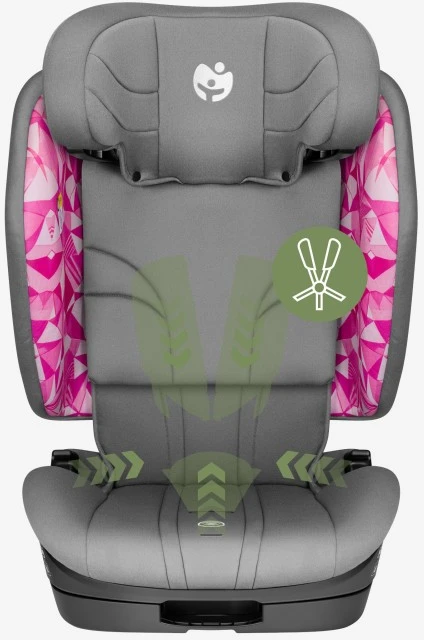 Pink Car seat Zooma 55 Pilkas-Rožinė