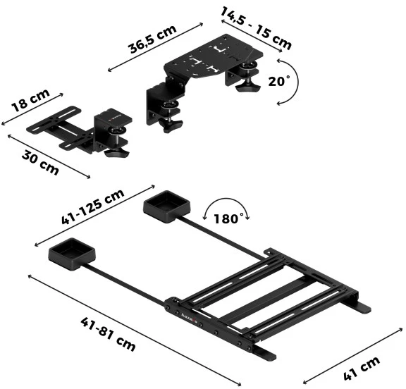 Sim racing mount set Speed 1.0